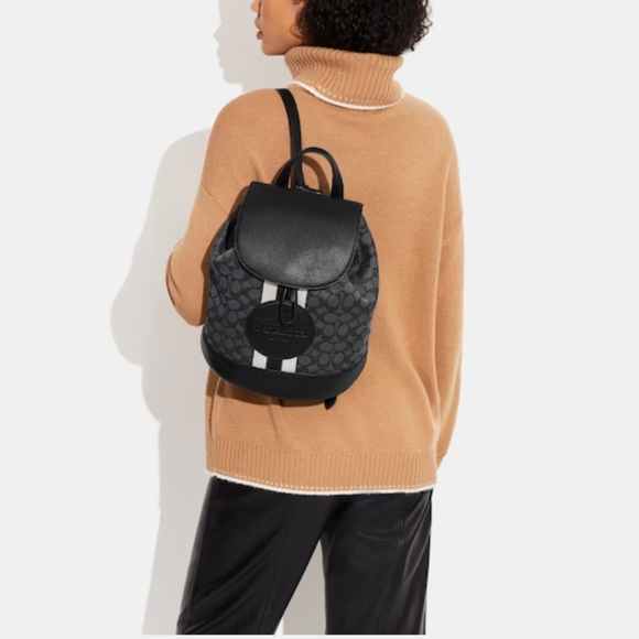 New! Dempsey Drawstring Backpack In Signature Jacquard